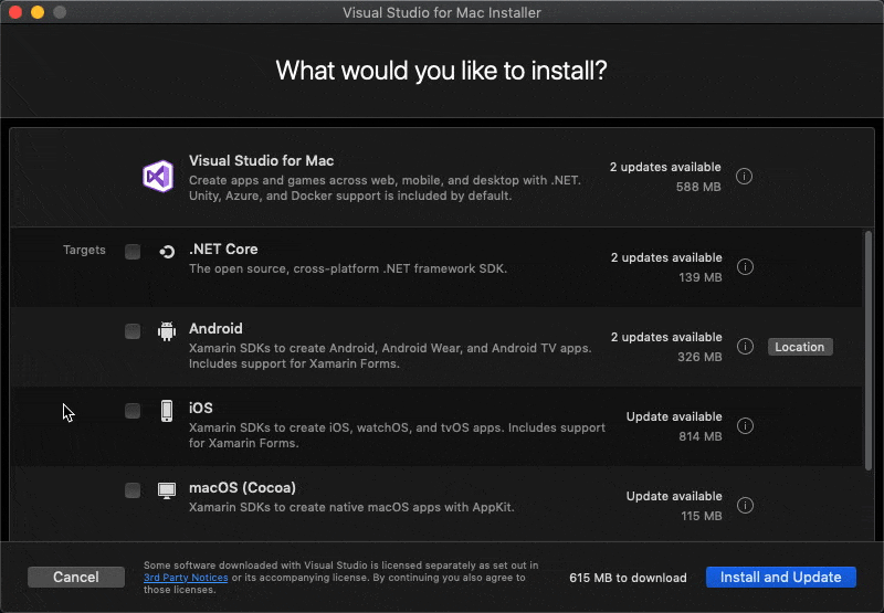 install visual studio mac
