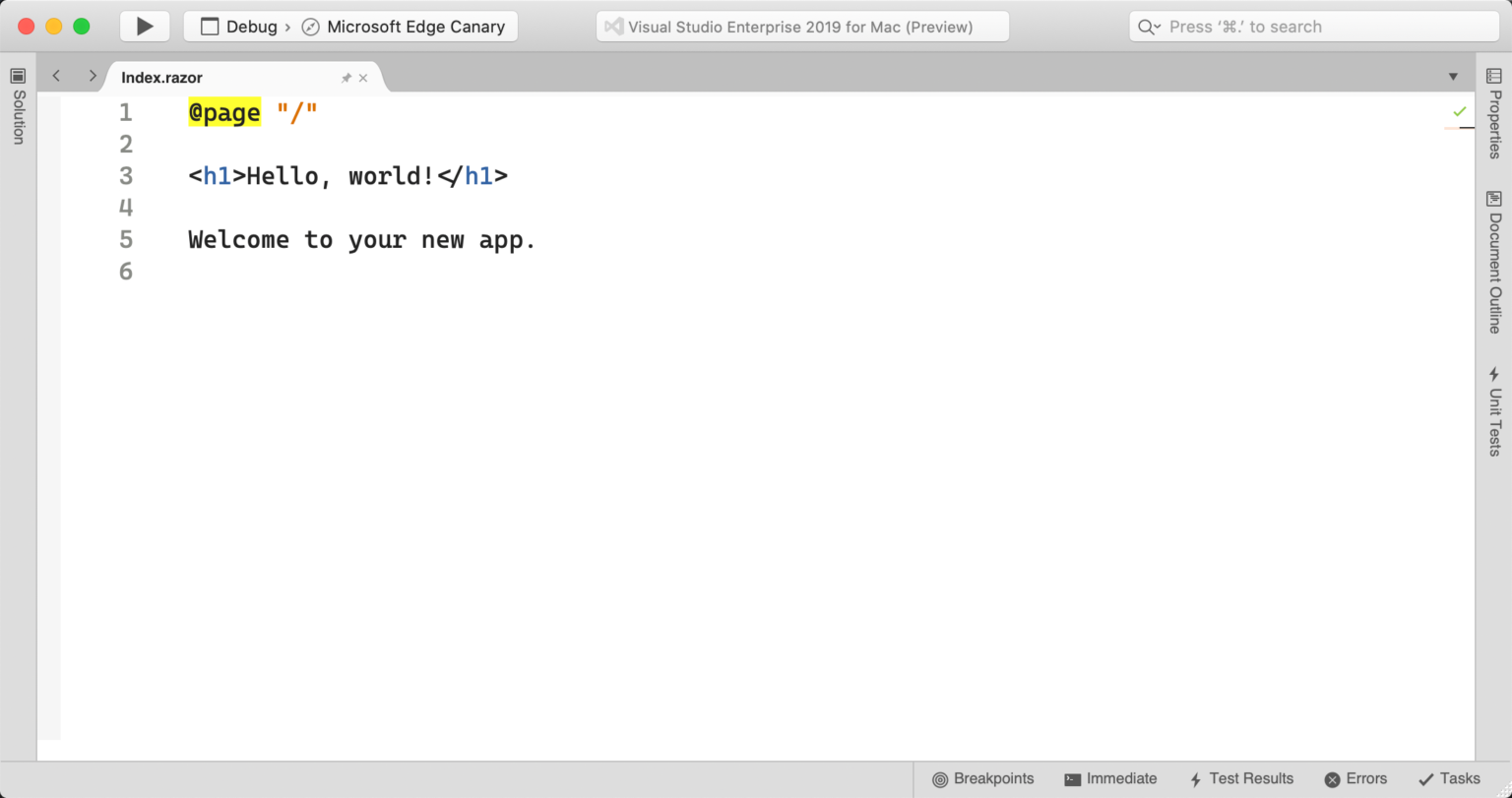 Getting Started with Blazor Server Apps in Visual Studio for Mac ...