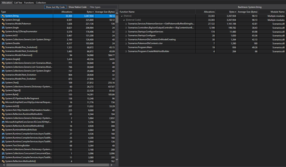 .NET Object Allocation Tool