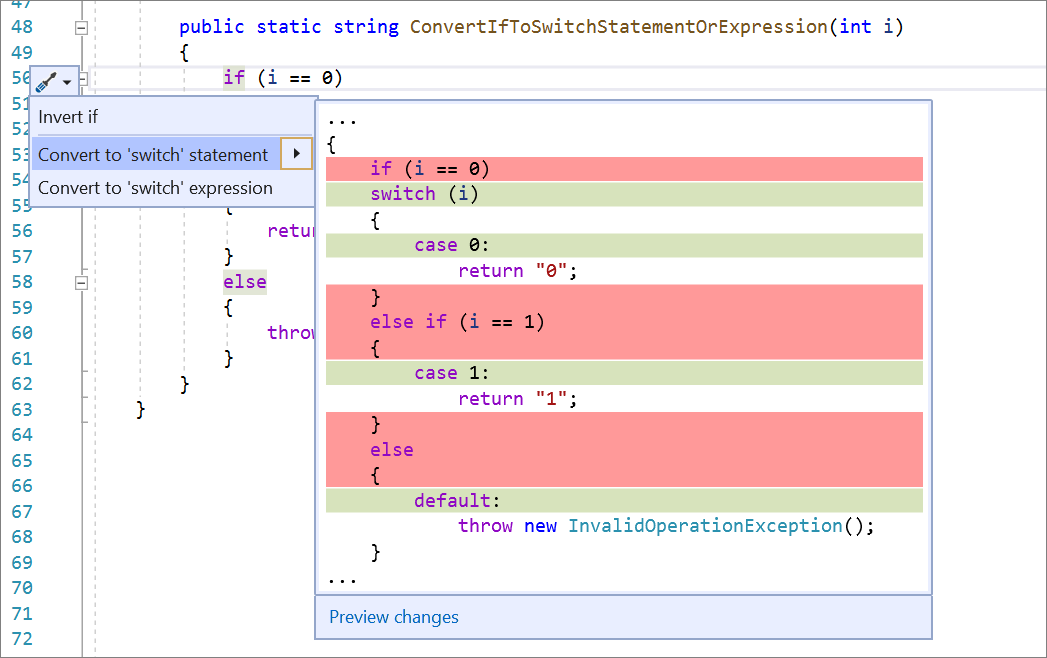 Image convert if to switch statement