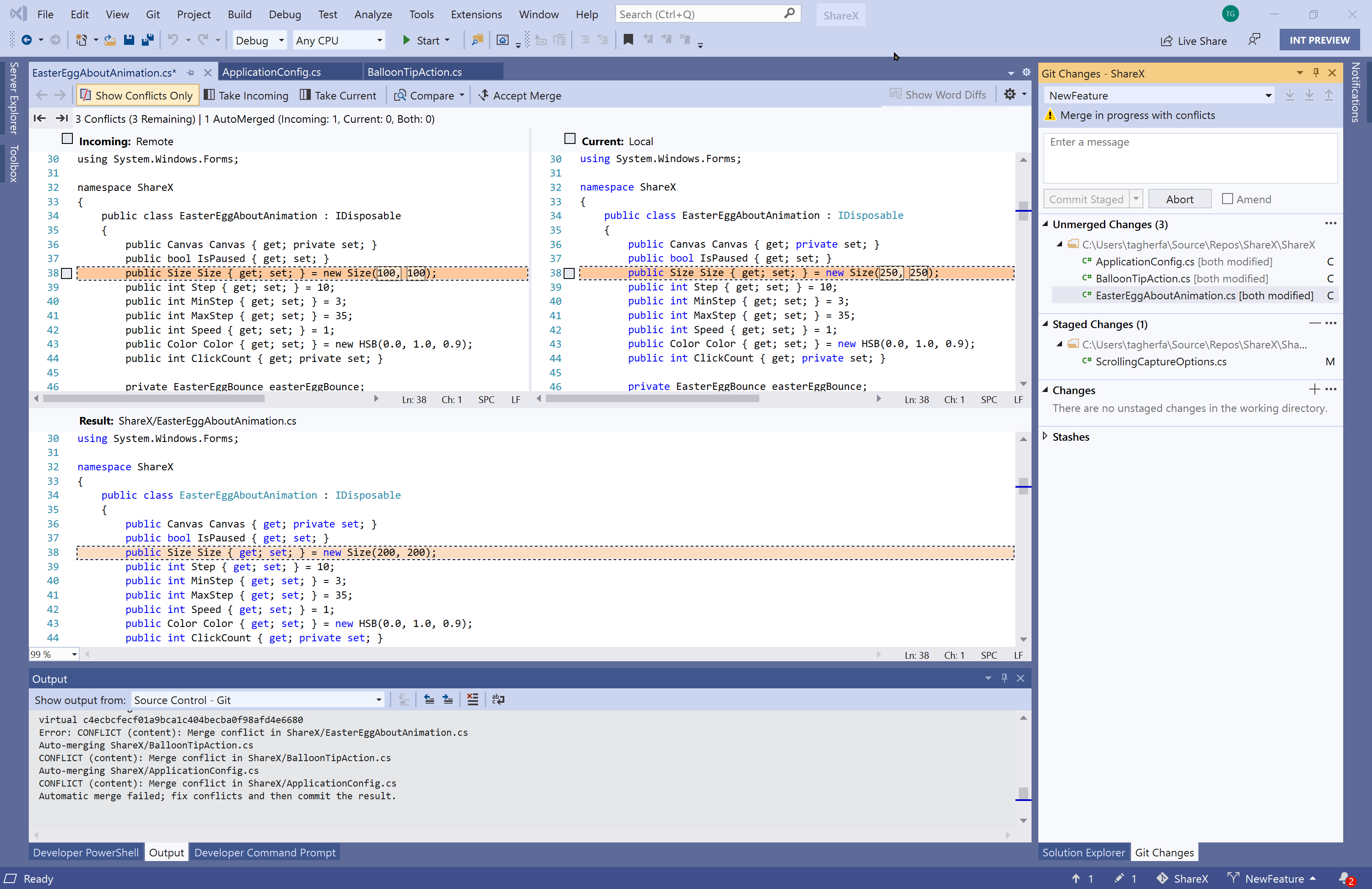 Как отключить git в visual studio