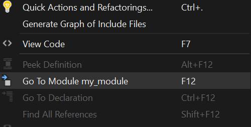 Go-to-definition on Module Imports in Visual Studio 2019 v16.9