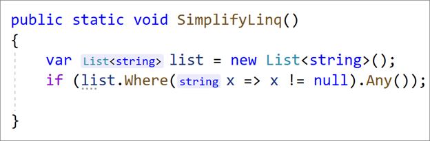 Inline Type Hints in Visual Studio 2019 v16.9