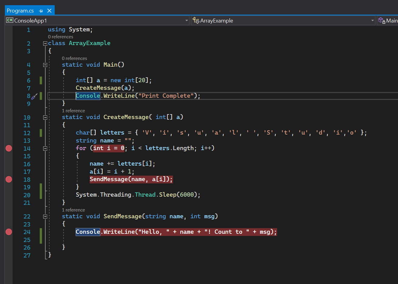 Debug code with force run to cursor - Visual Studio Blog
