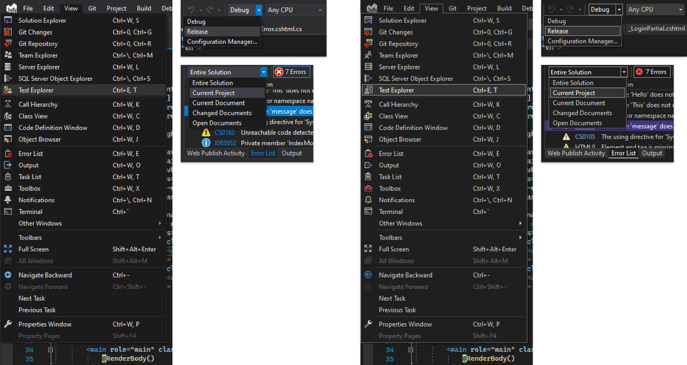 visual studio dark theme better for eyes