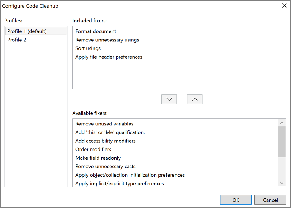 Bringing Code Cleanup on Save To Visual Studio 2022  Preview 2 - Visual  Studio Blog