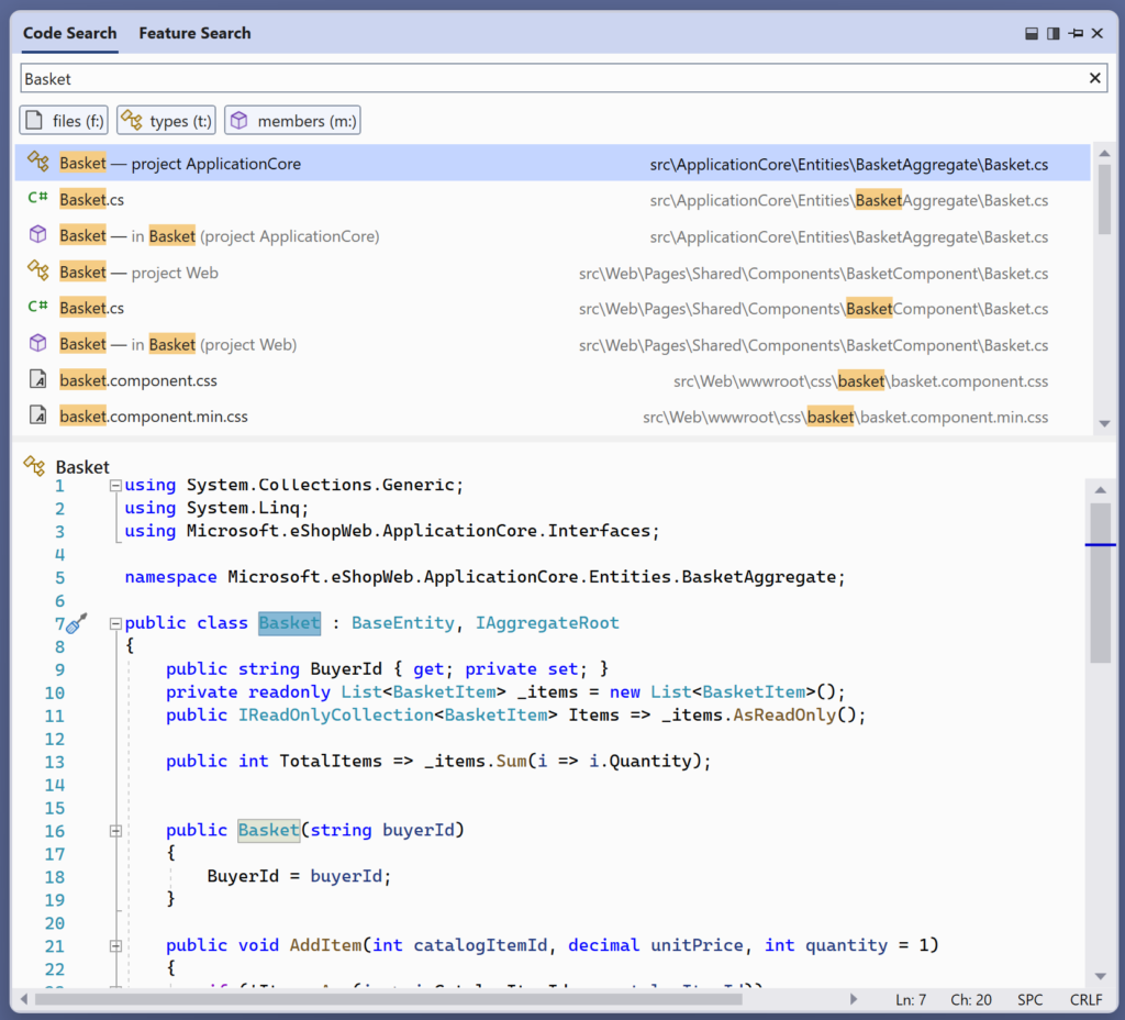 Sneak Peek and Edit Your Code While You Search - Visual Studio Blog