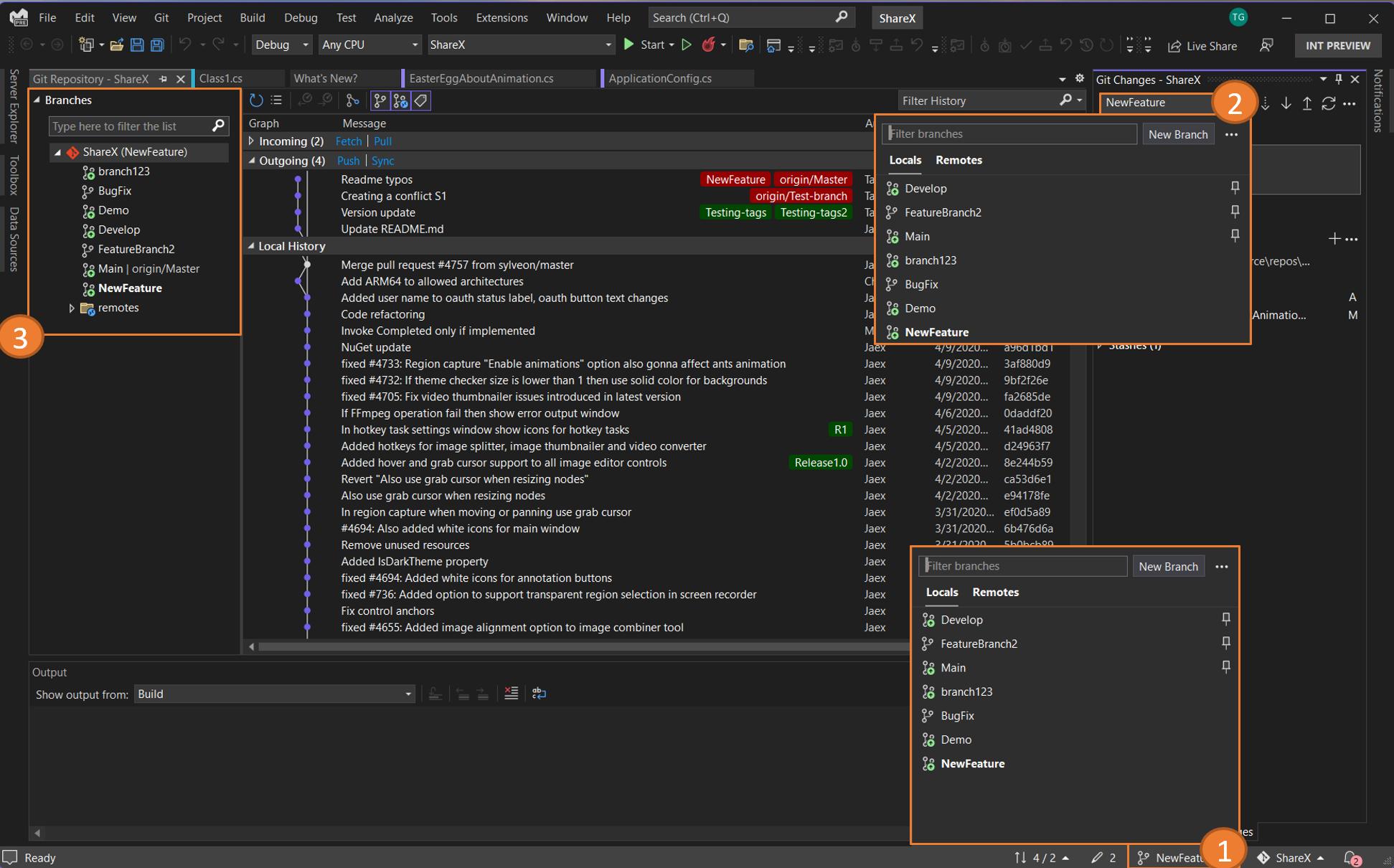 matlab git switch branch