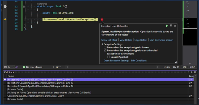 What Is Call Stack In Visual Studio Code