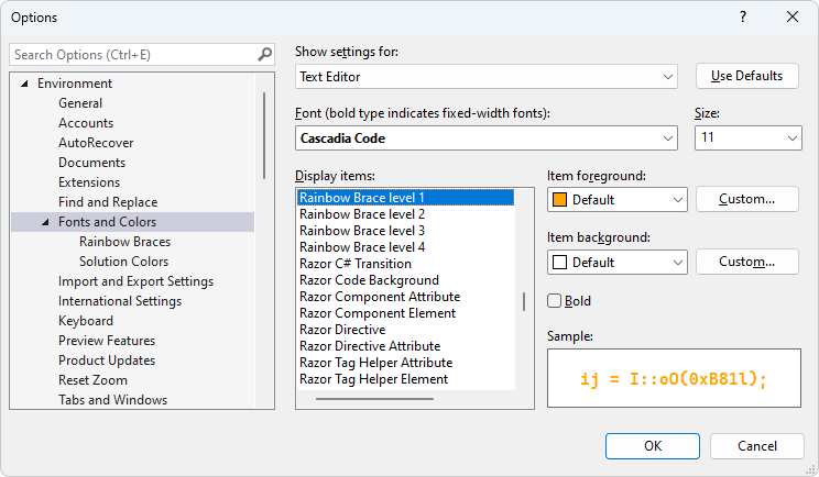 Adding color to bracket pairs - Visual Studio Blog