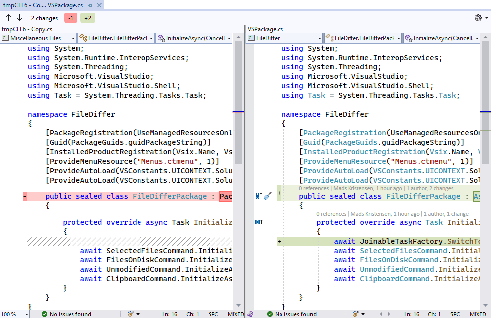 Comparing files in Visual Studio - Visual Studio Blog