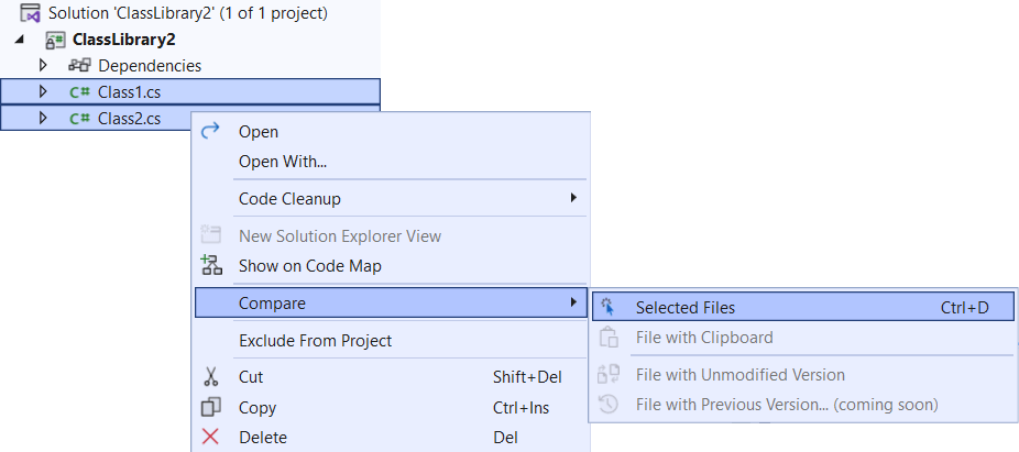 Comparing files in Visual Studio - Visual Studio Blog