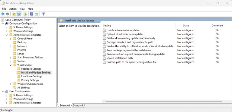 Enable Group Policy Settings with Visual Studio Administrative ...