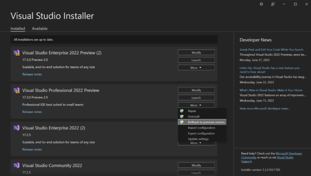 Introducing Visual Studio Rollback! - Visual Studio Blog