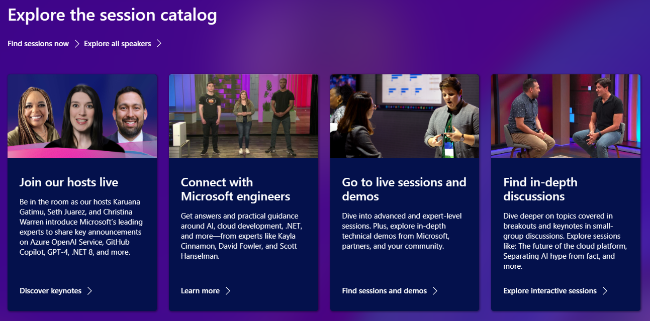 Build 2023 Featured Categories
