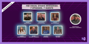 Image of guests on the visual studio miniseries 2023