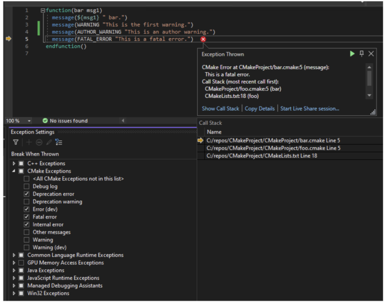 Latest Updates for CMake Development in Visual Studio Visual Studio Blog