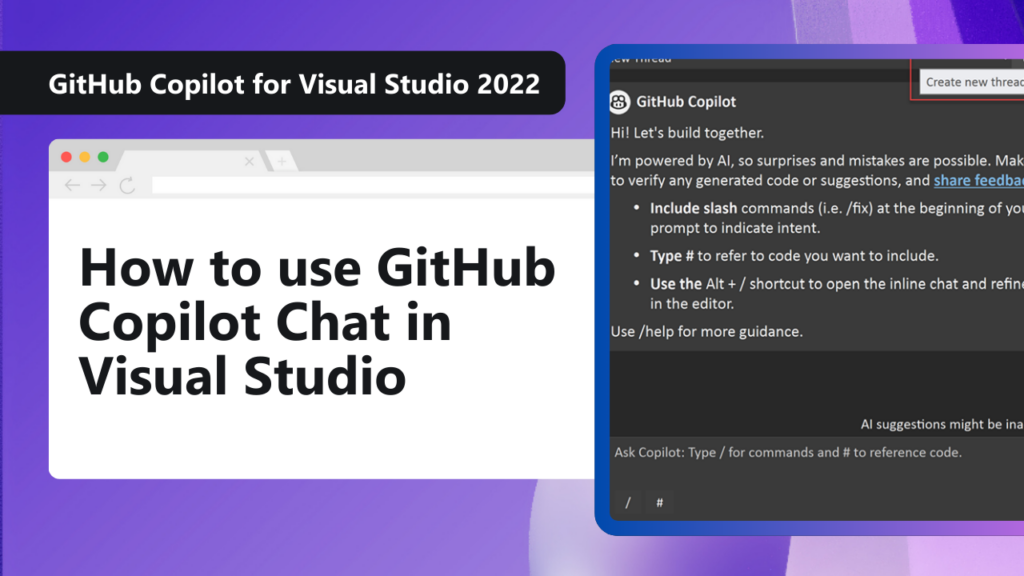 How to use GitHub Copilot Chat in Visual Studio