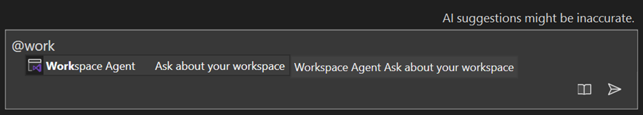 To reference your solution, simply use @workspace,