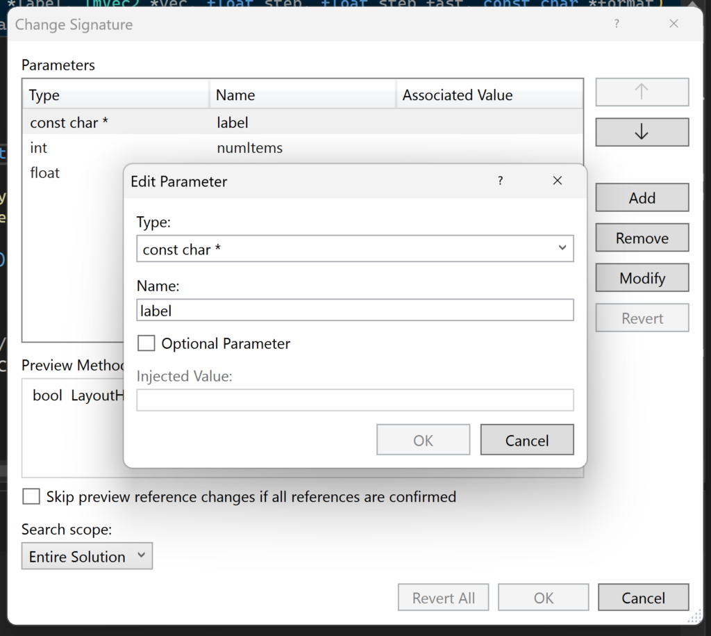 Enhanced Change Signature in C++ - Visual Studio Blog
