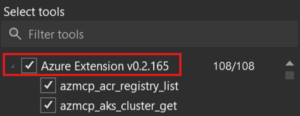 AzureExtensionChecked image