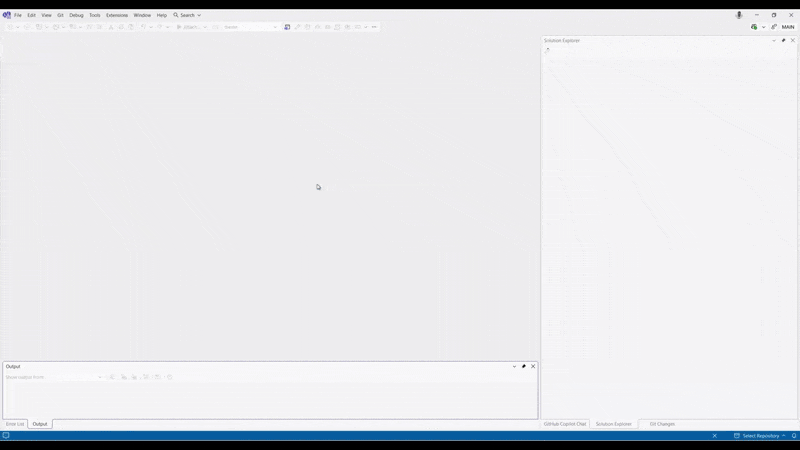 Gif of C++ Setup Assistant experience