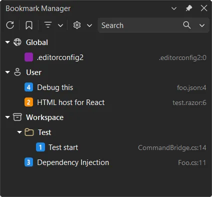 书签工作室：在Visual Studio中演变的书签