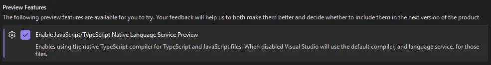 Visual Studio 2026 18.6 Insiders 3 默认启用 TypeScript 7 Beta