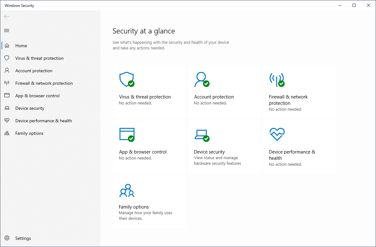 Windows Security App