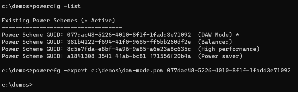 powercfg export switch