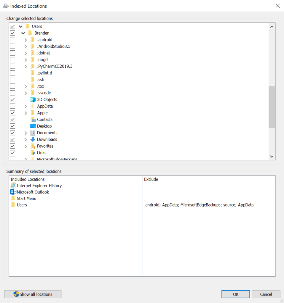 Configuration And Settings - Windows Search Platform