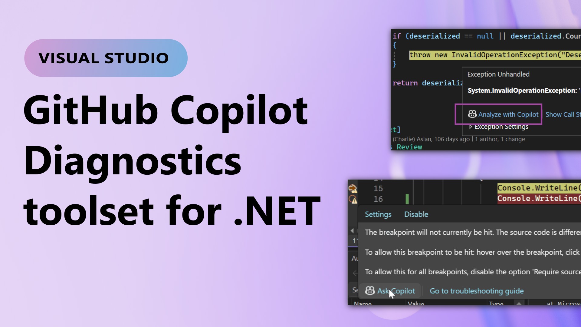 github copilot diagnostics toolset for .net title image