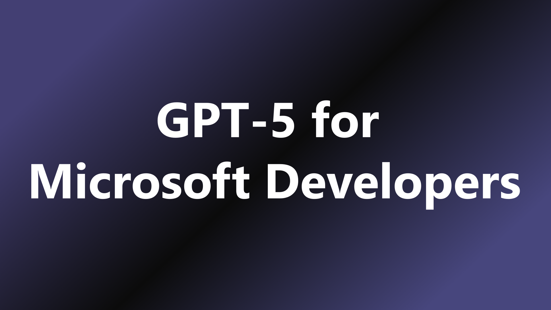 gpt5 for microsoft developers image