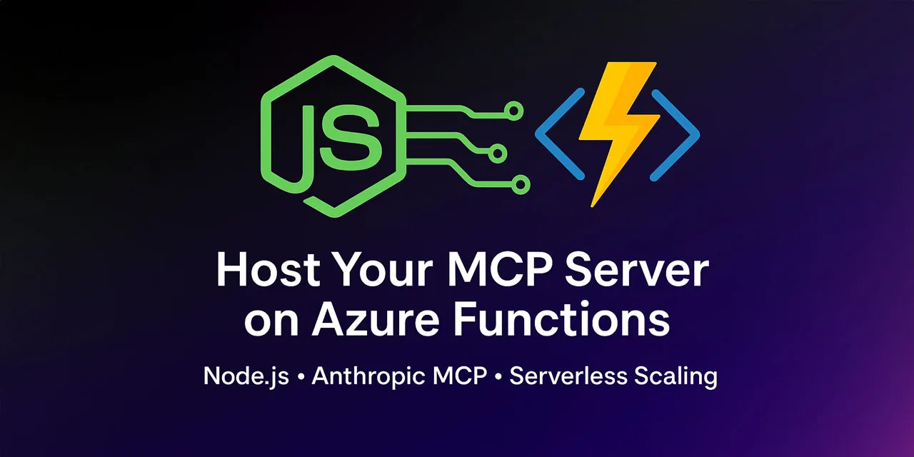 Host Node.js MCP Server on Azure Functions