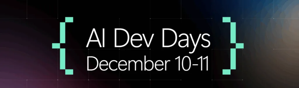 AI Dev Days banner