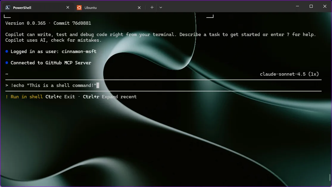 shell command 1 image