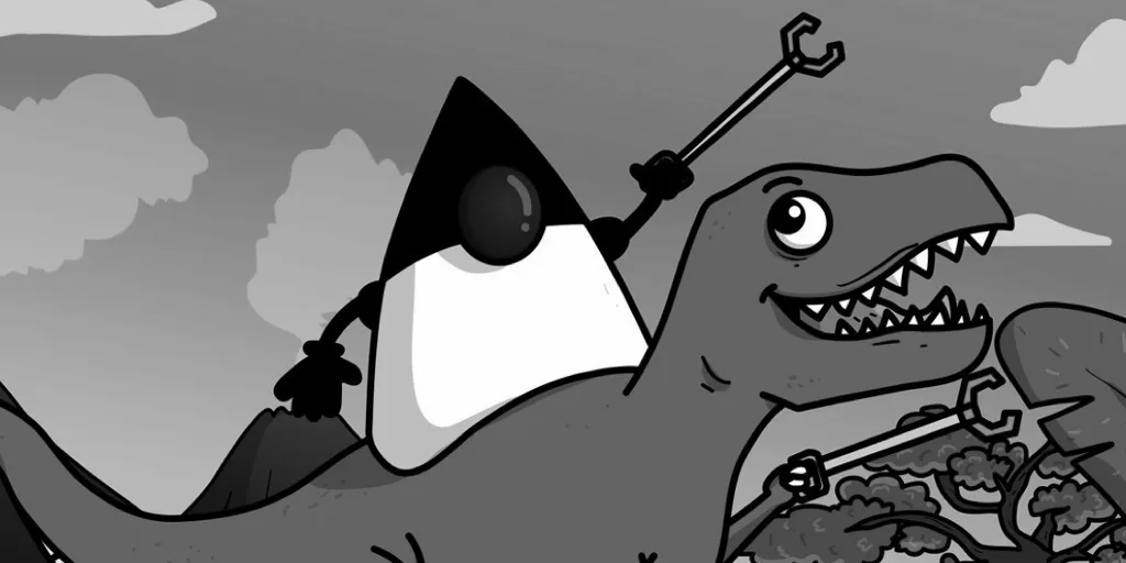 trexduke blackwhite cropped half image