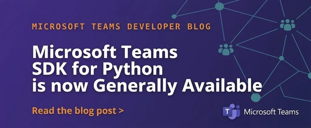 Microsoft Teams SDK for Python banner