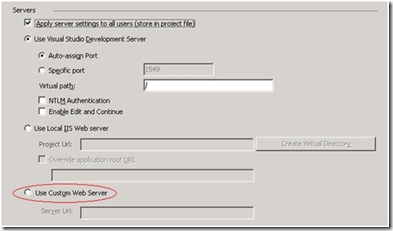 Tips & Tricks: Web Server Settings for Web Application Projects now can be  stored per user as well as per project - .NET Blog