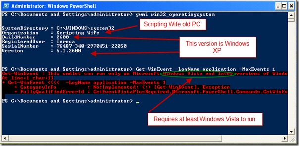 Image of error message