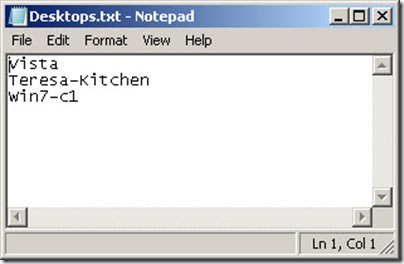 Image of text file