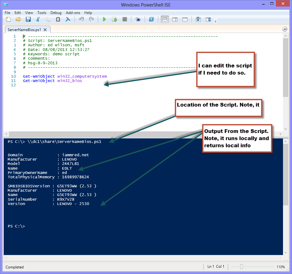 Running PowerShell Scripts From A Remote File Share Scripting Blog