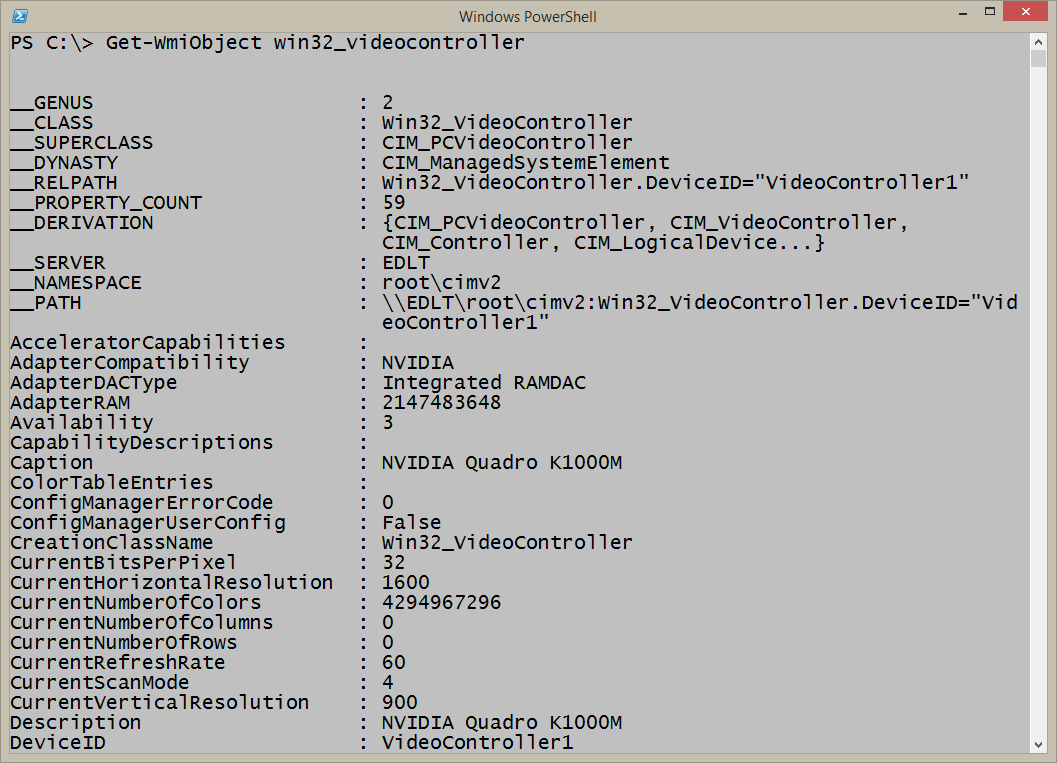 find monitor serial number remotely