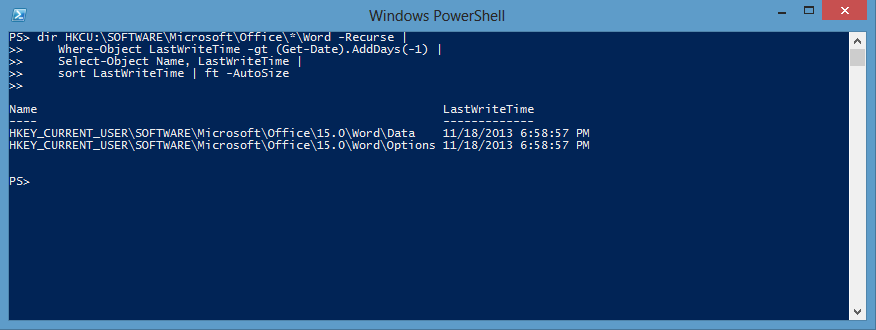 Leverage Registry Key Time Stamps Via Powershell - Scripting Blog