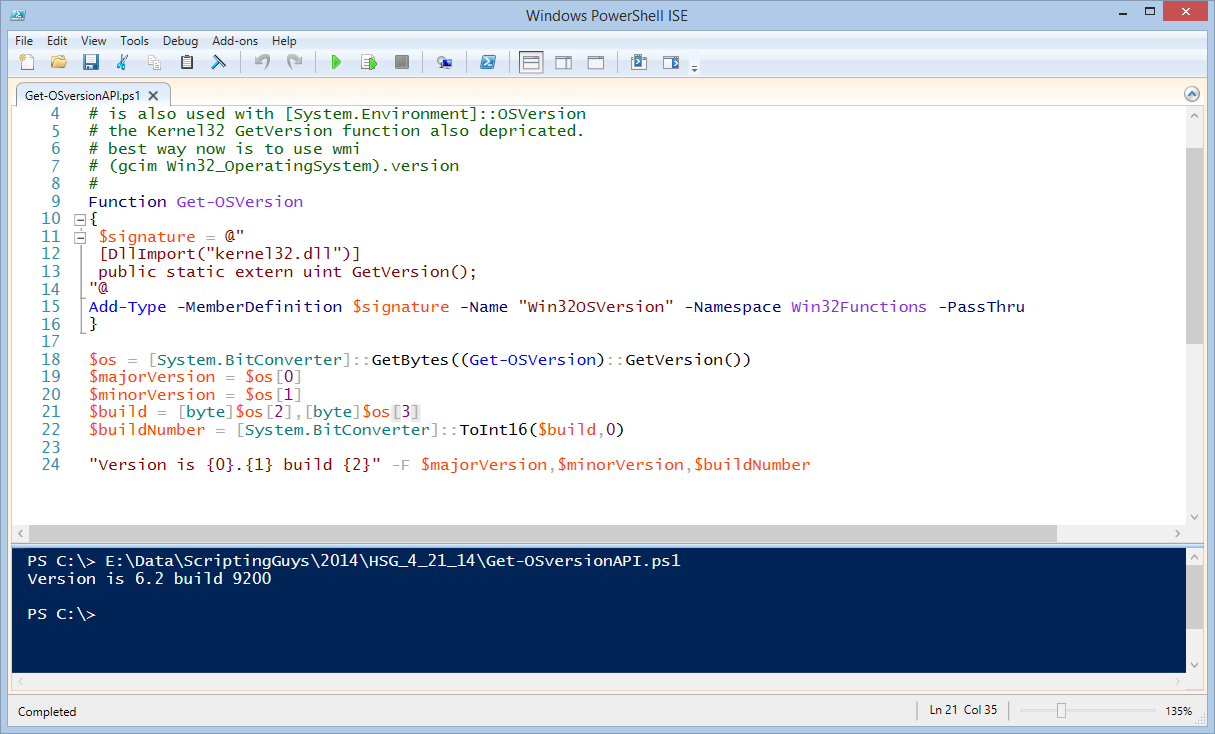 Use PowerShell to Find Operating System Version - Scripting Blog
