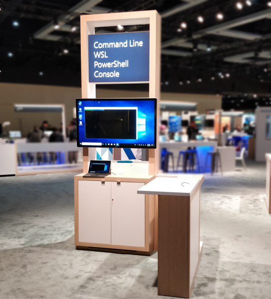 Picture of the Command Line booth at Build 2018