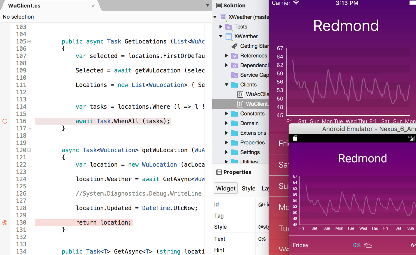 visual studio for mac deploy to device