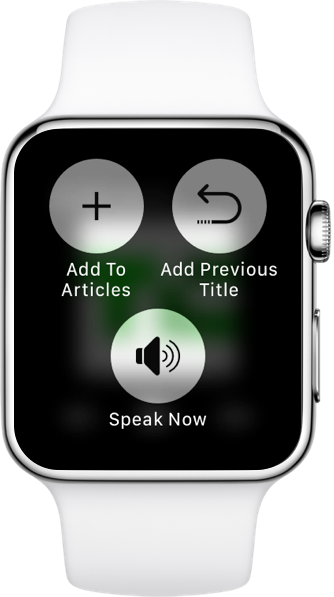 Speech Central on Apple Watch