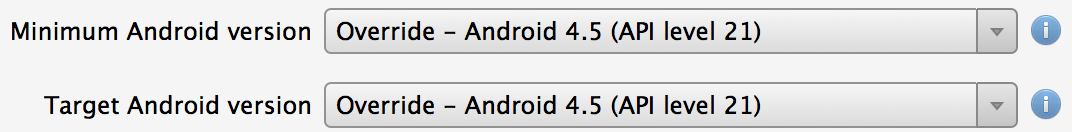MinTarget Android L