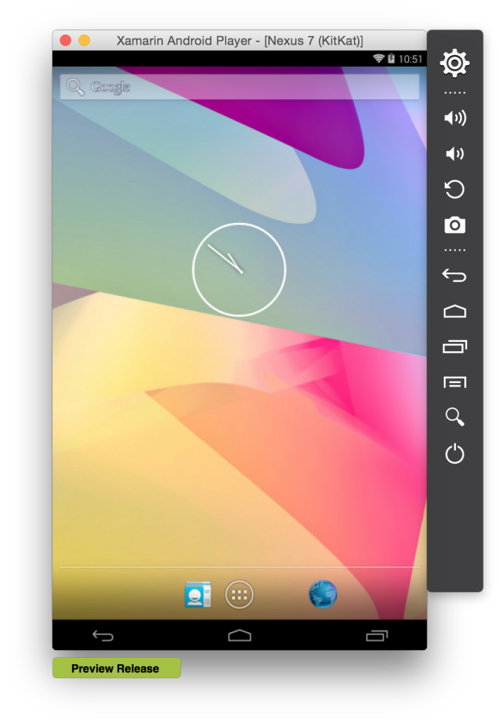 Xamarin Android Player Nexus 7